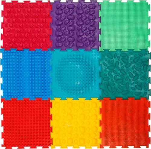 купить Коврик для йоги SUHS 11442 Covoras masaj picioare Ortopazl - Assorti, 10 buc. FI-9740 в Кишинёве 
