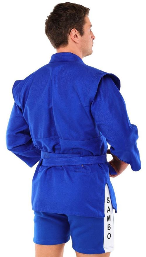 купить Одежда для спорта SUHS 13507 Kimono pt sambo din coton m.160cm, 500g/m2 CO-4676 blue в Кишинёве 