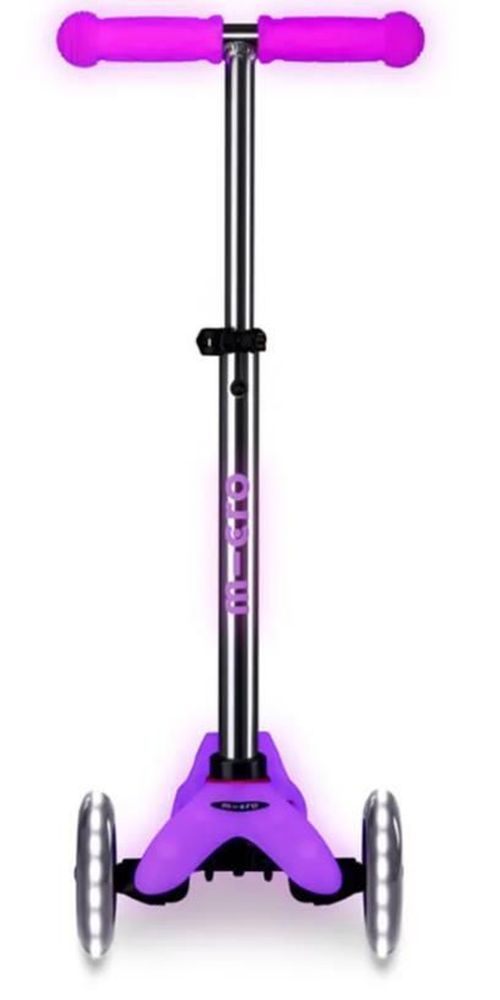 купить Самокат Micro MMD217 Mini Deluxe Glow LED Frosty Pink в Кишинёве 