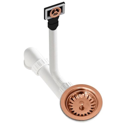 купить Сифон для кухонной мойки Helika-AquaSanita AQF-001V-C Glossy Copper в Кишинёве 