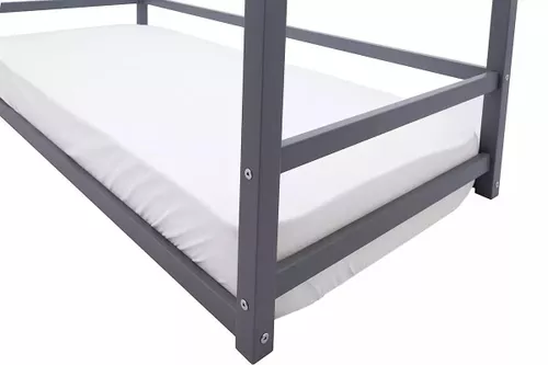cumpără Pat Бельмарко Кровать-домик Монтессори Svogen 70x160 Графит în Chișinău 