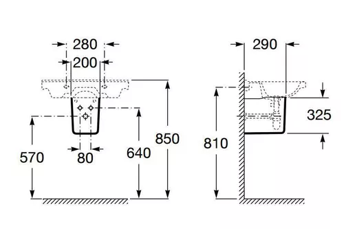 купить Пьедестал для умывальника Roca Debba 337991000 в Кишинёве 