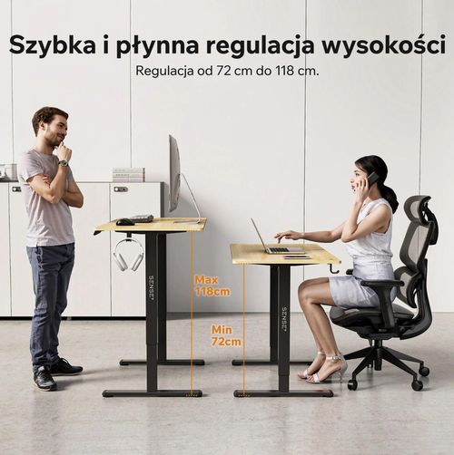 купить Офисный стол Sense7 Nojo Light 120x60 Light Brown в Кишинёве 