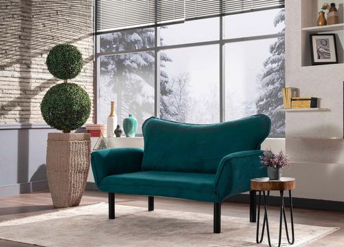 купить Диван Trendy Chatto Albastru Petrol, 65x70x140cm в Кишинёве 
