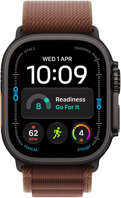 cumpără Ceas inteligent Apple Watch Ultra 4 GPS Cellular 49mm Black Titanium Case with Burgundy Alpine Loop L MJC24 în Chișinău 