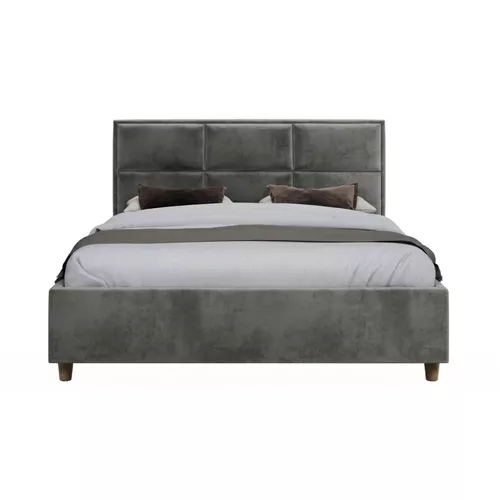 купить Кровать Relaxe Home 025410 Toscana (160x200), London 16, Dark Grey в Кишинёве 