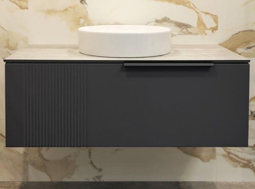 купить Шкаф под умывальник Bayro подвесной Torino 1000 под столешницу антрацит мат в Кишинёве 