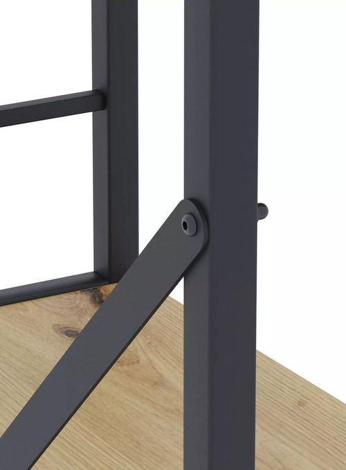 cumpără Raft de birou Nex Home Raft metalic Loft 1800x600x240mm, 6 polite PAL, Anthracite/Oak Artisan în Chișinău 