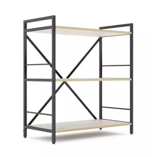 купить Офисный стеллаж Nex Home Raft metalic Loft 900x800x400mm, 3 polite PAL, Anthracite/Oak Artisan в Кишинёве 