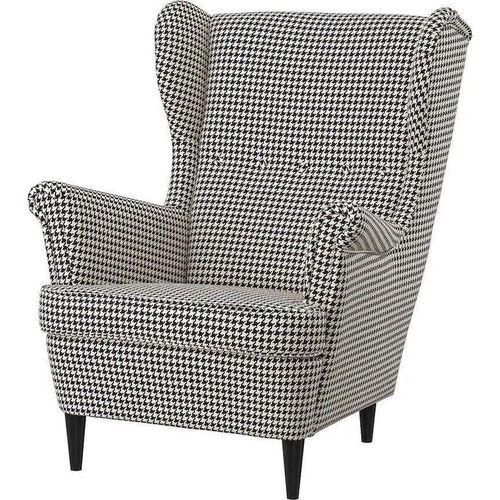 купить Кресло Ikea Strandmon (Vibberbo Negru/Bej) в Кишинёве 