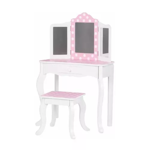 купить Набор детской мебели Chipolino DIWH02501321 столик со стульчиком Cpink Dots в Кишинёве 