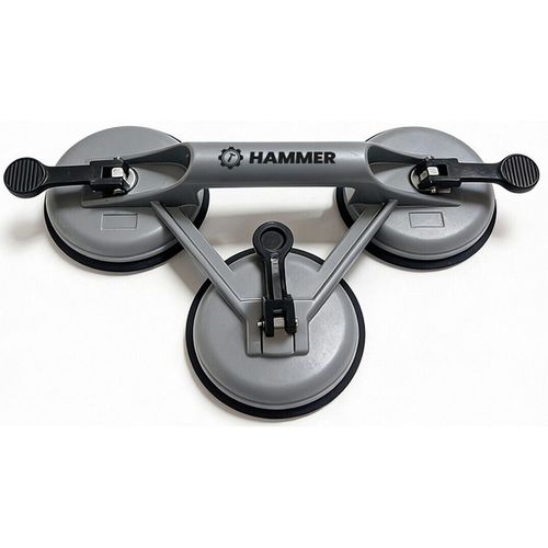 cumpără Ventuză cu vacuum Hammer 40976 Ventuza tripla din aluminiu pentru sticla, d.118mm, 120kg în Chișinău 