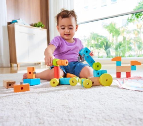 купить Конструктор Hape E0519 Blocuri de construcție Imaginație infinită, 44 piese в Кишинёве 