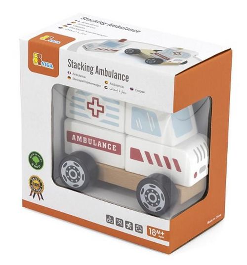 купить Игрушка Viga 50204 Stacking Ambulance в Кишинёве 