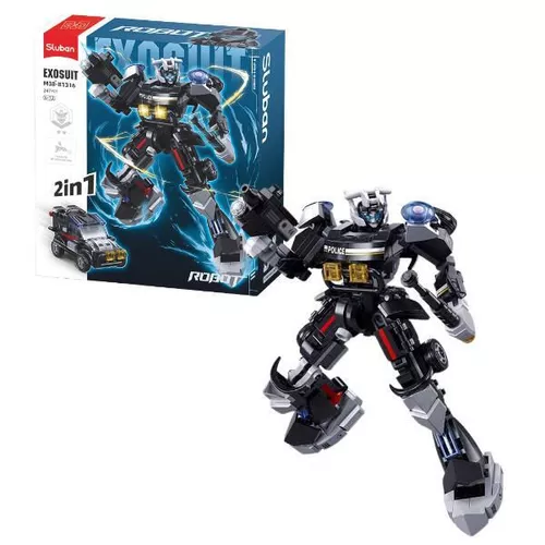 cumpără Set de construcție Sluban B1316 Robot-mașină de poliție 2 în 1, 247 elem. în Chișinău 