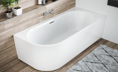 купить Ванна Polimat Sola R 160x75 + sifon freestanding (acryl) в Кишинёве 