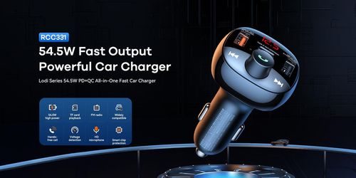 cumpără Modulator MP3 FM Remax RCC331 54W PD+QC Black în Chișinău 