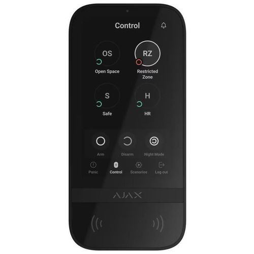 купить Аксессуар для систем безопасности Ajax KeyPad TouchScreen (8EU) ASP black в Кишинёве 