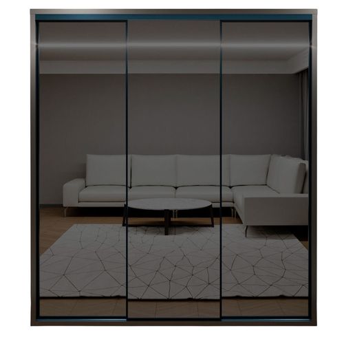 cumpără Dulap Bayro Parma Graphite 2000x2250x600 антрацит, купе în Chișinău 