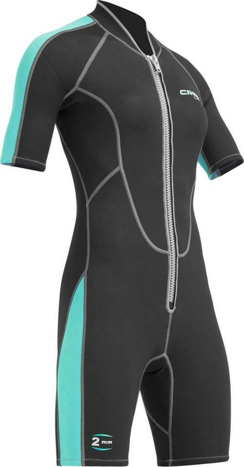 cumpără Accesoriu pentru înot Cressi-Sub LIDO LADY SHORTY WETSUIT black/aquamarine 2mm M/3 (LV457003) în Chișinău 