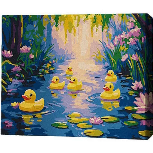 купить Картина по номерам BrushMe RMG0019FC 30x40 см (без упаковки) Королевство утят в Кишинёве 