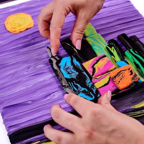 cumpără Set de creație Okto 10040 Tablou 3D cu plastilină ușoară 30x40сm, Panorama New York-ului în Chișinău 