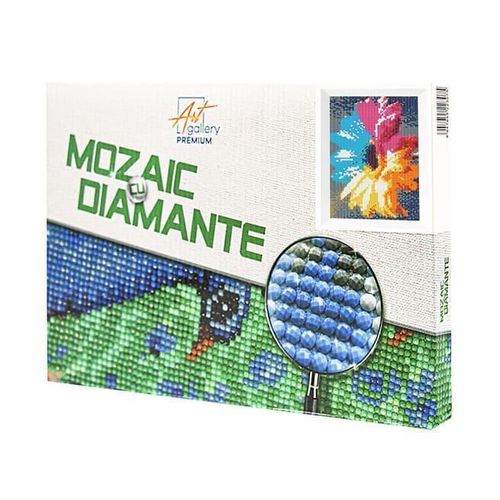 купить Картина по номерам Art Gallery JS27640 Mozaic cu diamante 20x30cm Gerbera curcubeu в Кишинёве 
