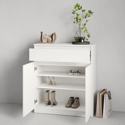 cumpără Raft pentru încălțăminte MebelStar NEO 80x35x95 White (MBS-1008) în Chișinău 