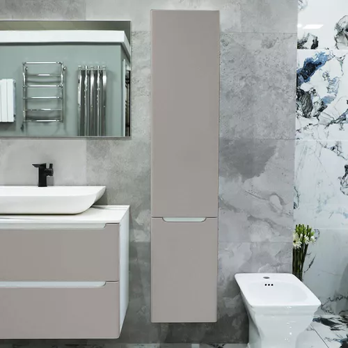 cumpără Dulap penal Bayro Bergamo 350x1600 правый light grey în Chișinău 