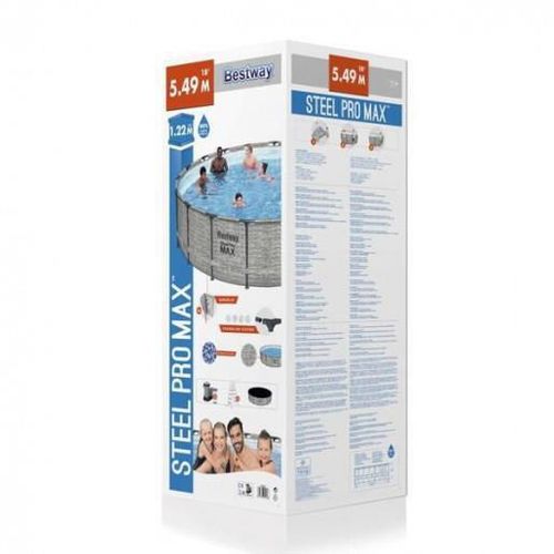 cumpără Piscină cu cadru Bestway 5618YBW Steel Pro Max 549x122cm în Chișinău 