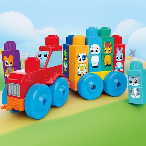 cumpără Set de construcție Mattel JKG33 Tractor cu animale pentru copii mici în Chișinău 