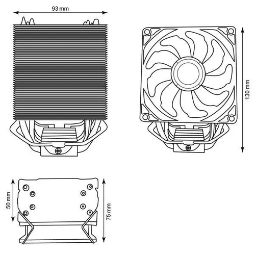 cumpără Cooler 2E 2E-AC90D4-RGB AIR COOL (AC90D4) în Chișinău 