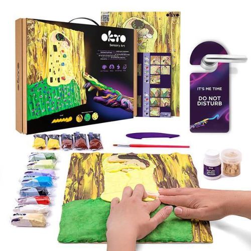 cumpără Set de creație Okto 10006 Tablou 3D cu plastilină ușoară 30x40сm, Sărutul în Chișinău 