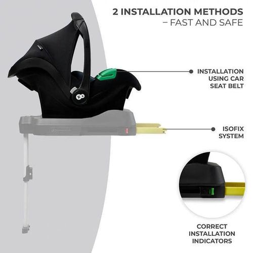 купить Автокресло KinderKraft AA2019762 Mink Pro I-Size 40-75 Cm + База Black в Кишинёве 