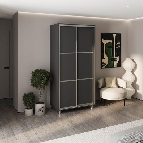 купить Шкаф my-STYLE C10H1T04BM02-U13, 100x210, антрацит в Кишинёве 