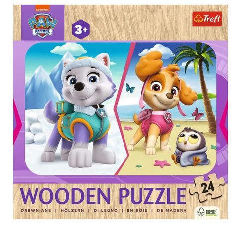 cumpără Puzzle Trefl 20266 Wooden puzzle. Patrula catelusilor, 24el în Chișinău 