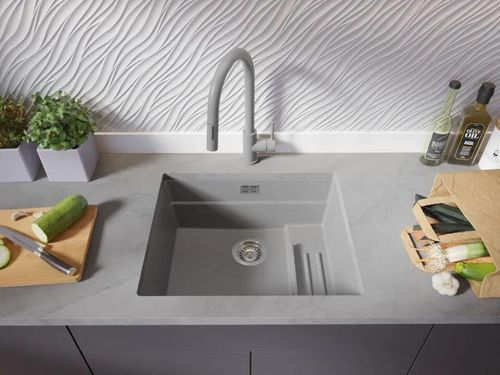 купить Мойка кухонная Primagran Prague 60 Step Level Undermount Grey + accesorii 470x560 MPSKS#P в Кишинёве 