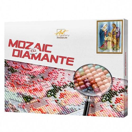 cumpără Tablou pe numere Art Gallery QB204232 Mozaic cu diamante patrate 40x50cm Sfanta Familie în Chișinău 
