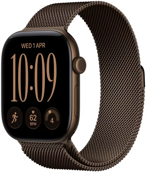 cumpără Ceas inteligent Apple Watch Series 12 GPS 46mm Dark Bronze Aluminium Case with Dark Bronze Milanese Loop M/L MKD84 în Chișinău 