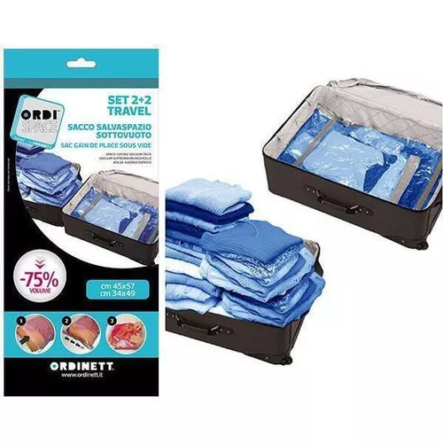 cumpără Cutie depozitare Promstore 43581 Набор вакуумных органайзеров 2шт(40x60cm), 2шт(34x79cm) în Chișinău 