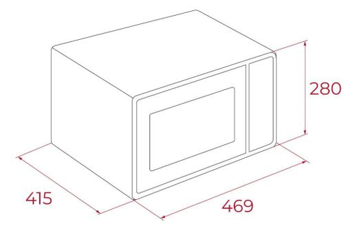 купить Микроволновая печь Teka HMWE FS23 GC BK AirFry в Кишинёве 