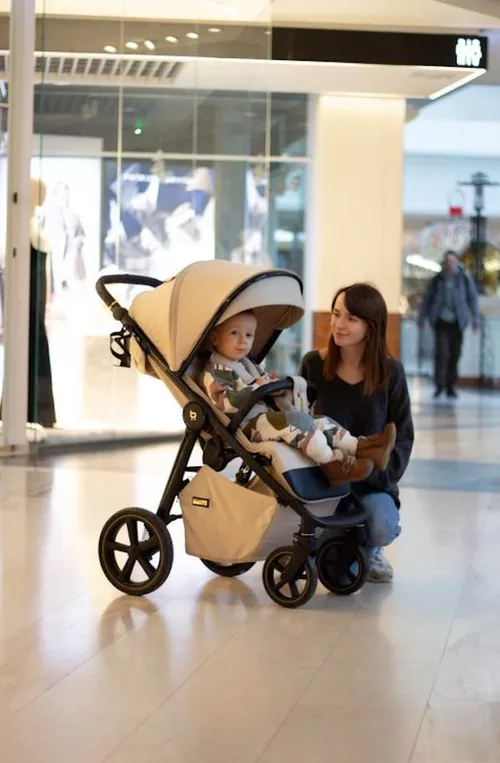 купить Детская коляска 4Baby Xplode Chrome Sand Beige в Кишинёве 