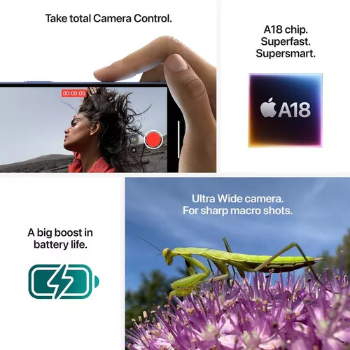 купить Смартфон Apple iPhone 16 128GB Black MYE73 в Кишинёве 