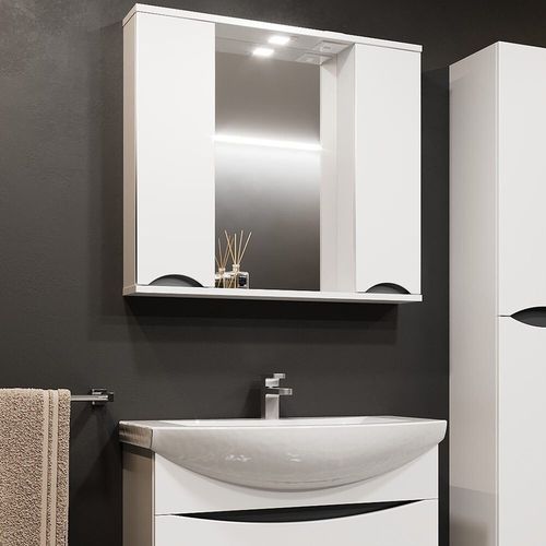 cumpără Oglindă baie Bayro Elara Duo 860x750 белый мат în Chișinău 