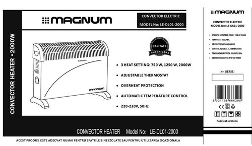 купить Конвектор Magnum LE-DL01-2000 в Кишинёве 