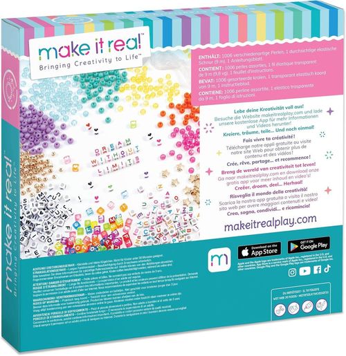 купить Набор для творчества Make it Real 1742M Say Yes! Alphabet Bead Kit в Кишинёве 