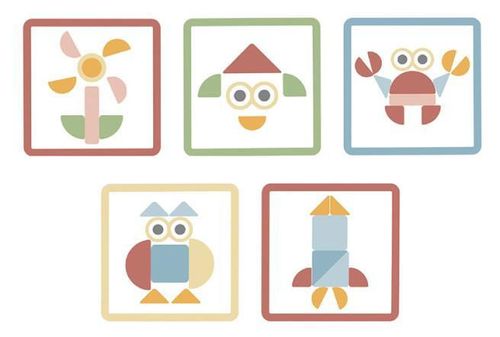 cumpără Puzzle Tooky Toy TH155N Set constructor jucărie din lemn, 60637 în Chișinău 