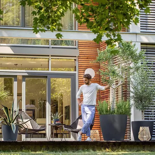 cumpără Ghiveci pentru flori Lechuza Classico Color 70, Sand Brown în Chișinău 