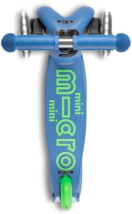 купить Самокат Micro MMD175 Mini Deluxe LED Crystal Blue в Кишинёве 