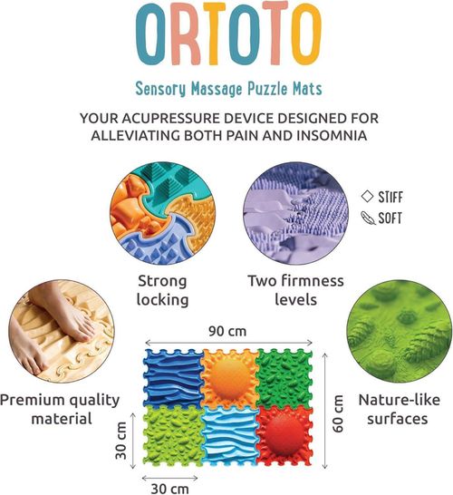 купить Коврик игровой Ortoto OTO-S-IBP Ортопедический пазл «Интенсивная дорожка для ходьбы босиком» в Кишинёве 